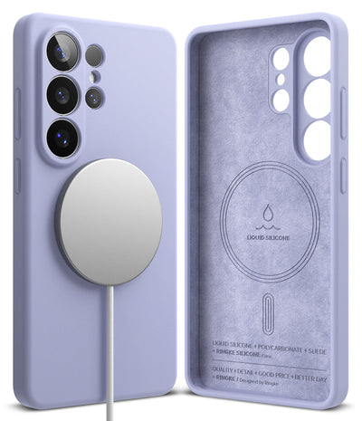 Samsung Galaxy S26 Ultra Back Cover Case | Silicone Magnetic - Lavender