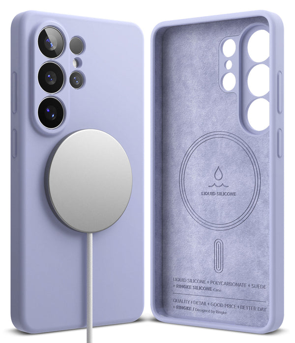 Samsung Galaxy S26 Ultra Back Cover Case | Silicone Magnetic - Lavender