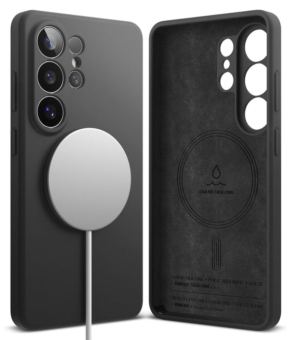 Samsung Galaxy S26 Ultra Back Cover Case | Silicone Magnetic - Black