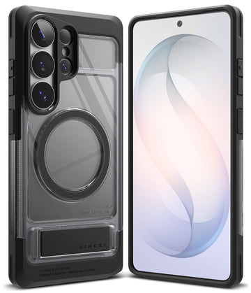 Samsung Galaxy S26 Ultra Back Cover Case | UX Magnetic With Kickstand - Smoke Black