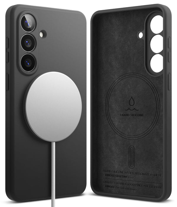 Samsung Galaxy S26 Back Cover Case | Silicone Magnetic - Black