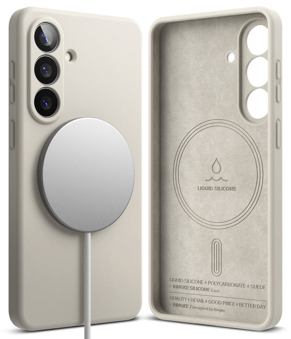 Samsung Galaxy S26 Back Cover case | Silicone Magnetic - Stone