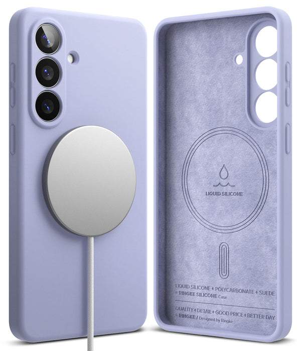 Samsung Galaxy S26 Plus Back Cover Case | Silicone Magnetic - Lavender