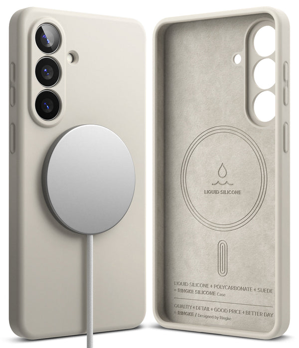 Samsung Galaxy S26 Plus Back Cover Case | Silicone Magnetic - Stone