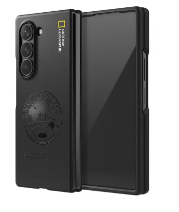 Nat Geo Galaxy Z Fold 5 Back Cover Case | Slim Fit Case  - Global Seal (Black)