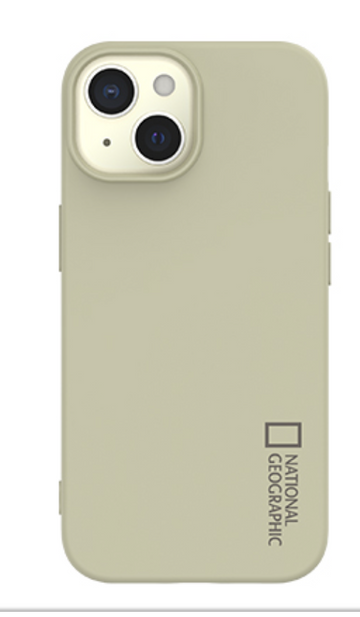 Nat Geo iPhone 15 Back Cover Case | Palette Color Case  (Stone Beige)