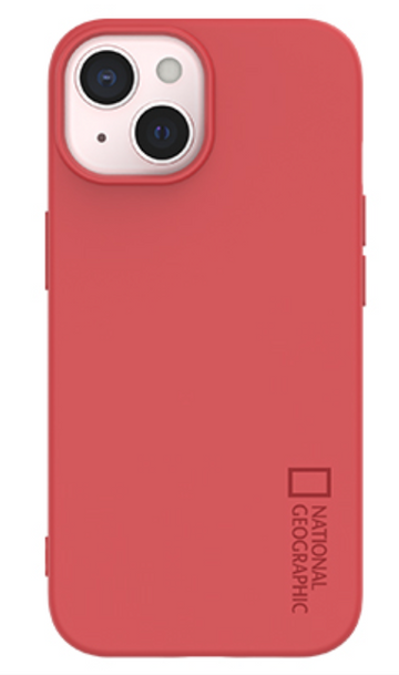 Nat Geo iPhone 15 Back Cover Case | Palette Color Case  (Rose Red)
