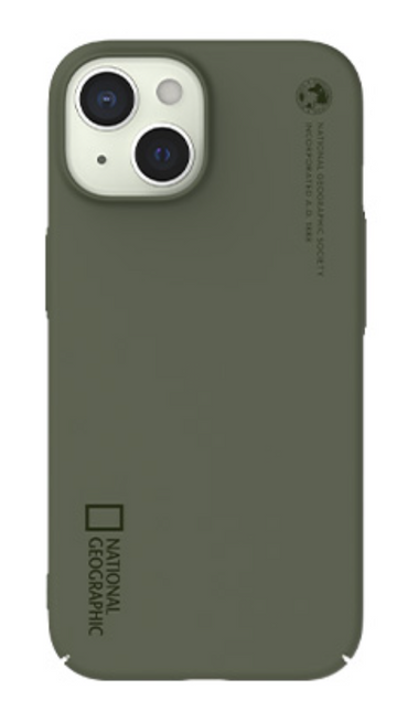 Nat Geo iPhone 15 Back Cover Case | Nature Color Slim Fit Case  (Khaki)