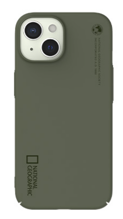 Nat Geo iPhone 15 Back Cover Case | Nature Color Slim Fit Case  (Khaki)