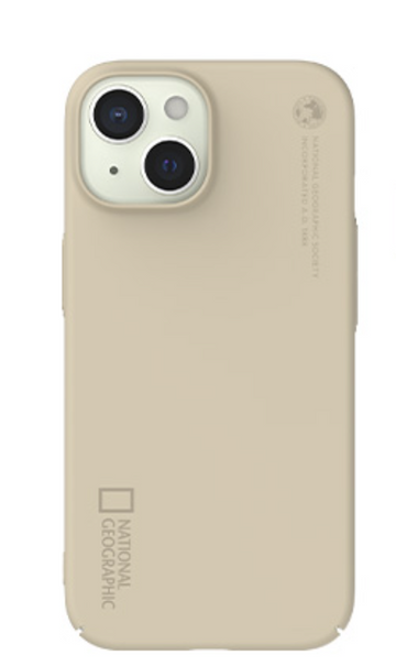 Nat Geo iPhone 15 Back Cover Case | Nature Color Slim Fit Case  (Beige)