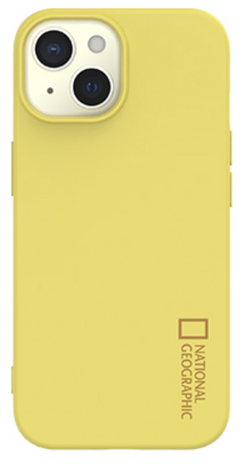 Nat Geo iPhone 15 Plus Back Cover Case | Palette Color Case (Lemon Yellow)