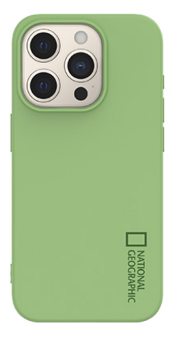 Nat Geo iPhone 15 Pro Back Cover Case | Palette Color Case (Avocado Green)