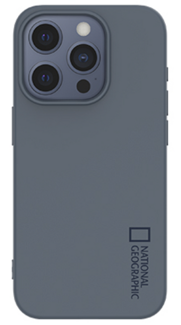 Nat Geo iPhone 15 Pro Max Back Cover Case | Palette Color Case - (Gray Blue)