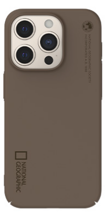 Nat Geo iPhone 15 Pro Max Back Cover Case | Nature Color Slim Fit Case  - (Brown)