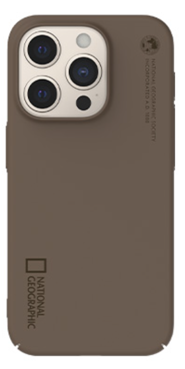 Nat Geo iPhone 15 Pro Max Back Cover Case | Nature Color Slim Fit Case  - (Brown)