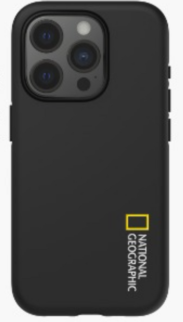 Nat Geo iPhone 15 Pro Max Back Cover Case |  Hard Shell Case - (Small Logo)