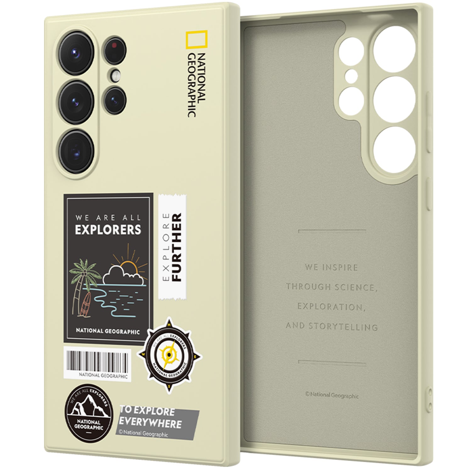 Nat Geo Galaxy S24 Ultra Back Cover Case |Palette Color Wappen Case-Surfing Stone Beige