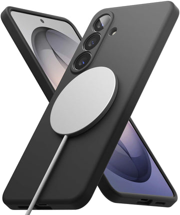 Samsung Galaxy S26 Plus Back Cover Case | Silicone Magnetic - Black