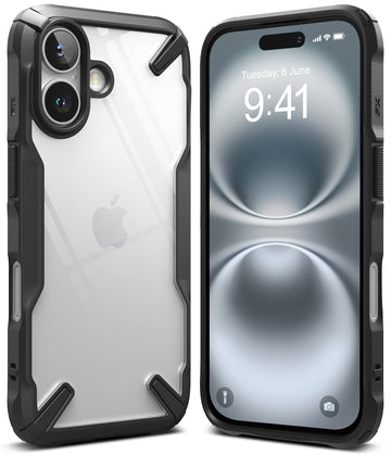 iPhone 16 Back Cover Case | Fusion X - Black