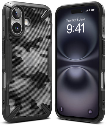 iPhone 16 Back Cover Case | Fusion X - Camo Black