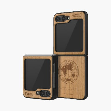 Nat Geo Galaxy Z Flip 5 Back Cover Case | Nature Wood Case V2 - Global Seal