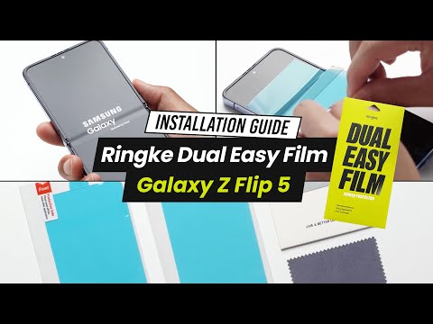 Buy Samsung Z Flip Screen Protector, Dual Easy Film Pack