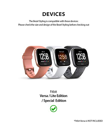 Buy Stainless Steel Watch Case for Fitbit Versa Watch Bezel