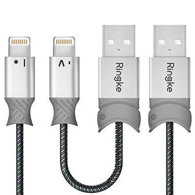 Ringke Lightning Braided Nylon Cable  [4 ft] + [0.6 feet] Lightning to USB A Port