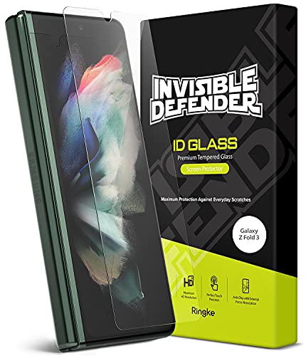 Galaxy Z Fold 3 Tempered Glass Screen Protector Guard | FULL GLASS - 3 Pack