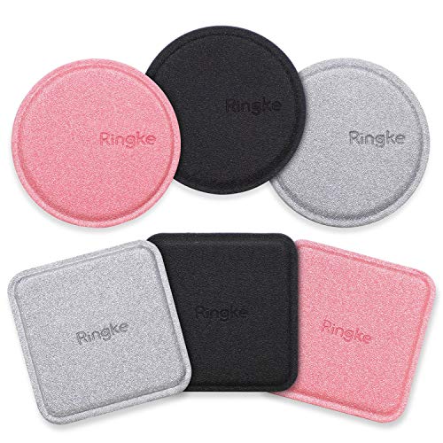PU Leather Covered Metal Plate (3+3 pack) Assorted Colors