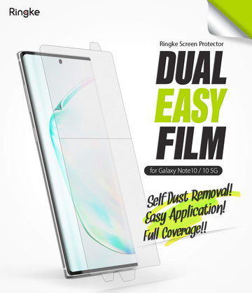Galaxy Note 10 Screen Protector Film | Dual Easy Film (2019) - 2 Pack
