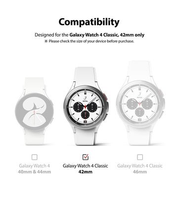 Glass [4 Pack] Compatible with Samsung Galaxy Watch 4 Classic 42mm
