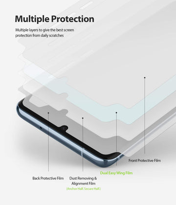 Galaxy S20 Screen Protector Film| DUAL EASY WING - 2 Pack