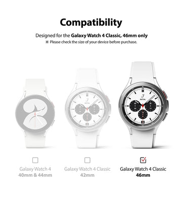 Glass [4 Pack] Compatible with Samsung Galaxy Watch 4 Classic 46mm