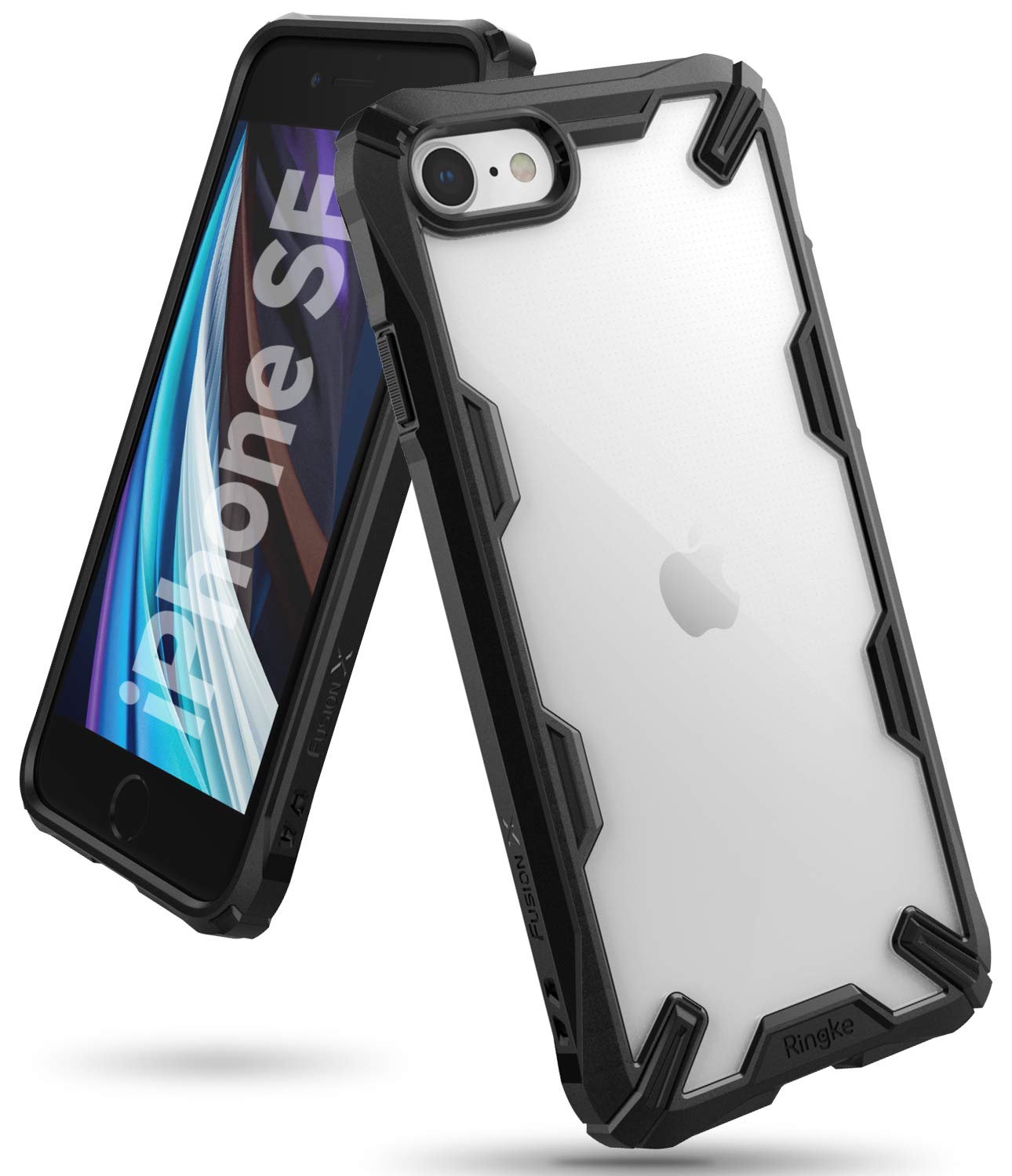 Apple iPhone SE (2nd generation) Back Cover Case | Fusion X - Camo Black