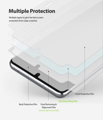 Galaxy Note 10 Lite Screen Protector Film | DUAL EASY WING - 2 Pack