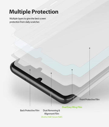 Galaxy S20 Plus Screen Protector Film | DUAL EASY WING - 2 Pack