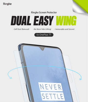 OnePlus 7T Screen Protector Guard | DUAL EASY WING - 2 Pack
