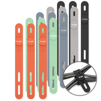 Ringke Silicone Cable Tie 15 pack (Assorted Colors)