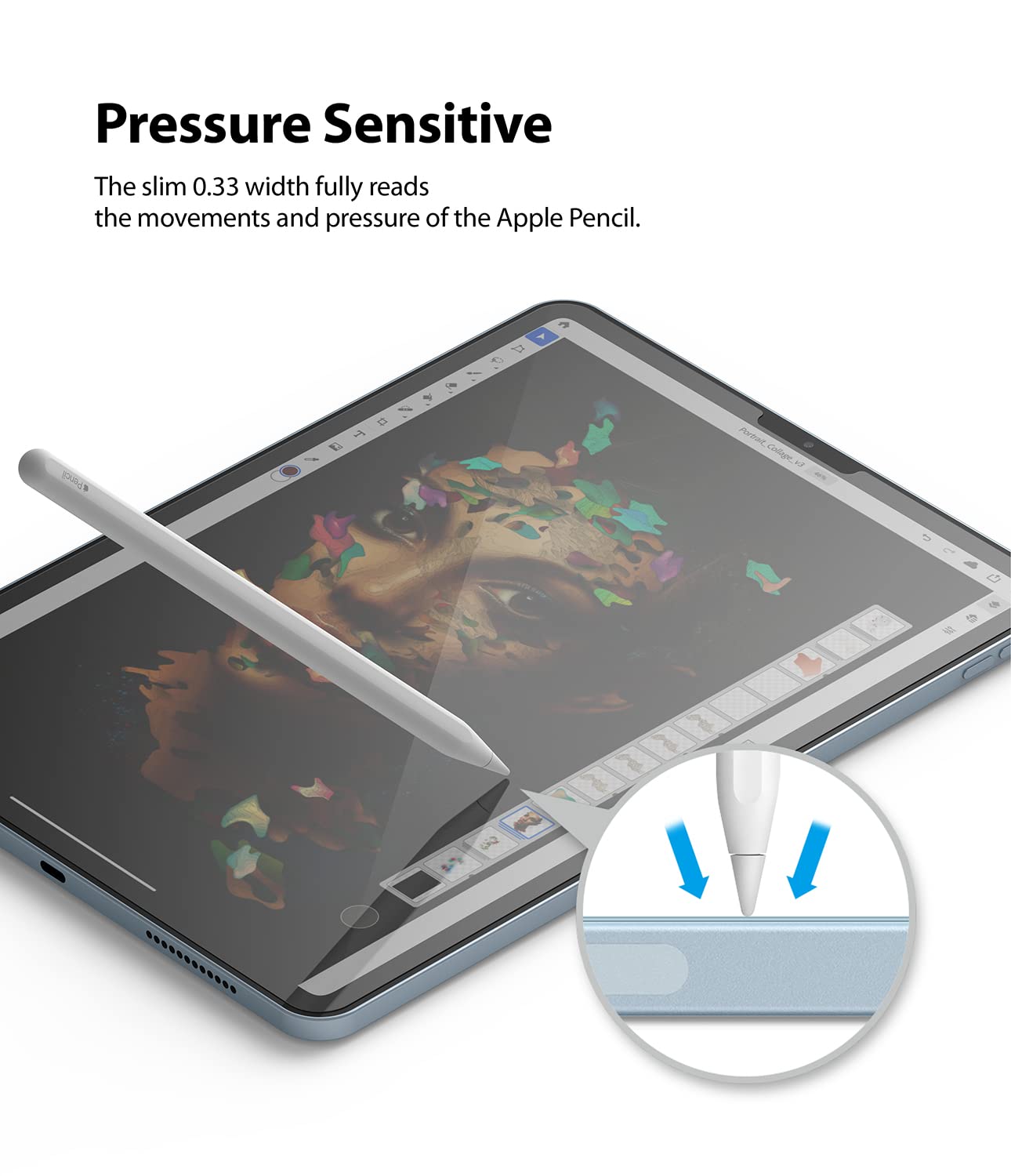 Ringke Apple iPad Air 4 / Pro 10.9/11 Protecteur d'écran tactile en papier  dur