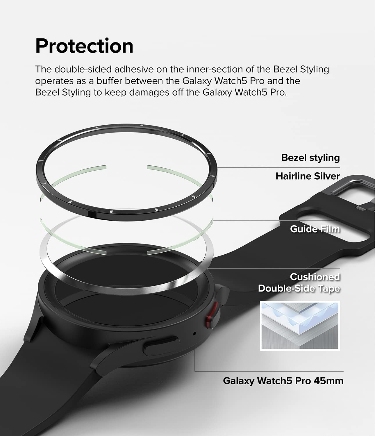 Ringke bevel styling 2024 for galaxy watch