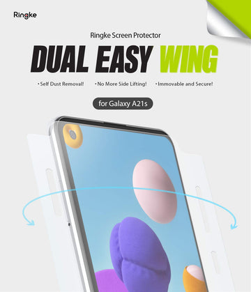 Galaxy A21S Screen Protector Film | DUAL EASY WING - 2 Pack