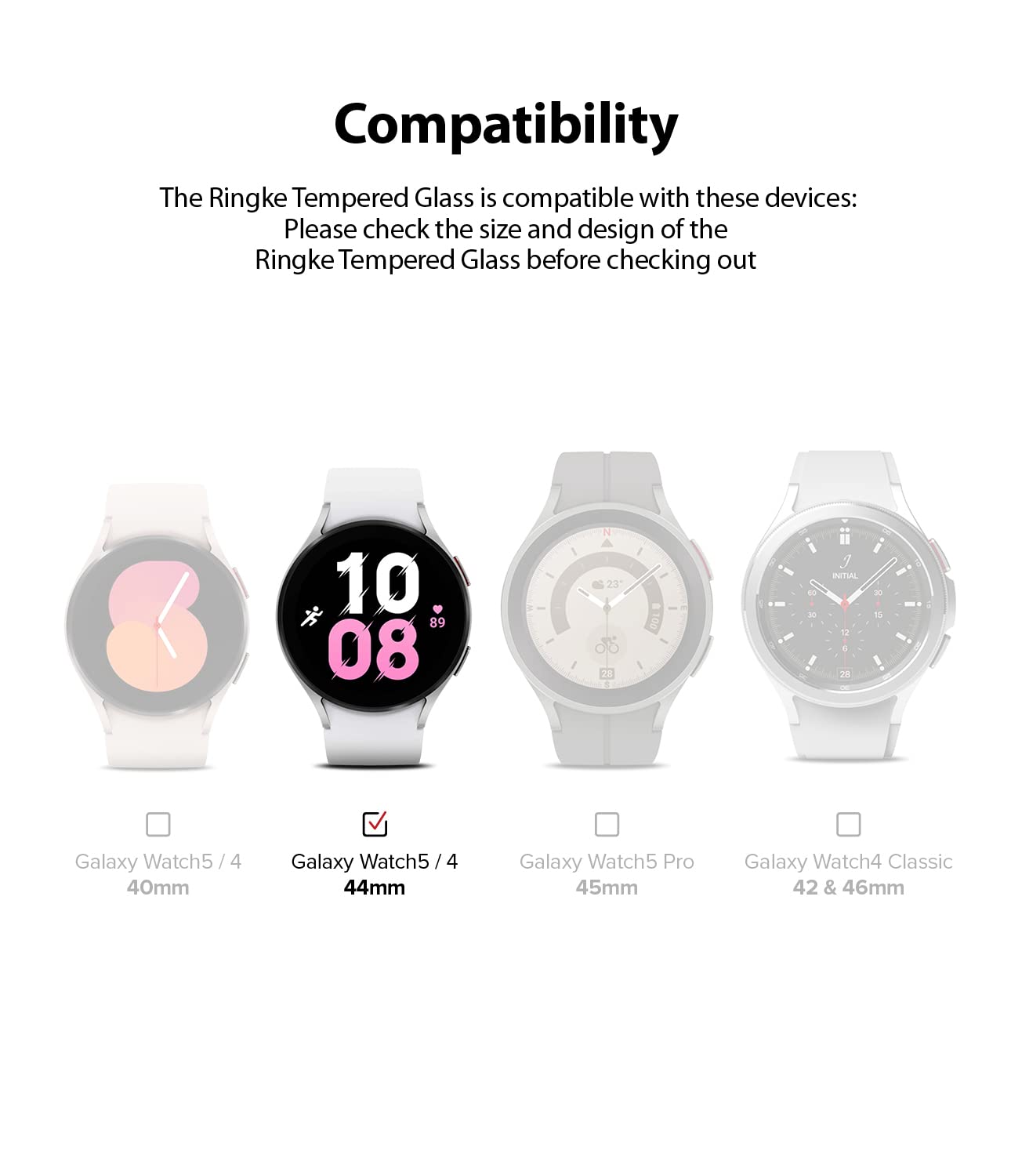 Screen Protector Compatibilidad Smartwatch Samsung Glass [4 Pack