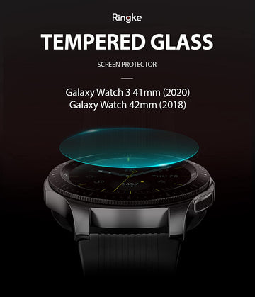 Tempered Glass [4-Pack] Compatible with Galaxy Watch 42mm