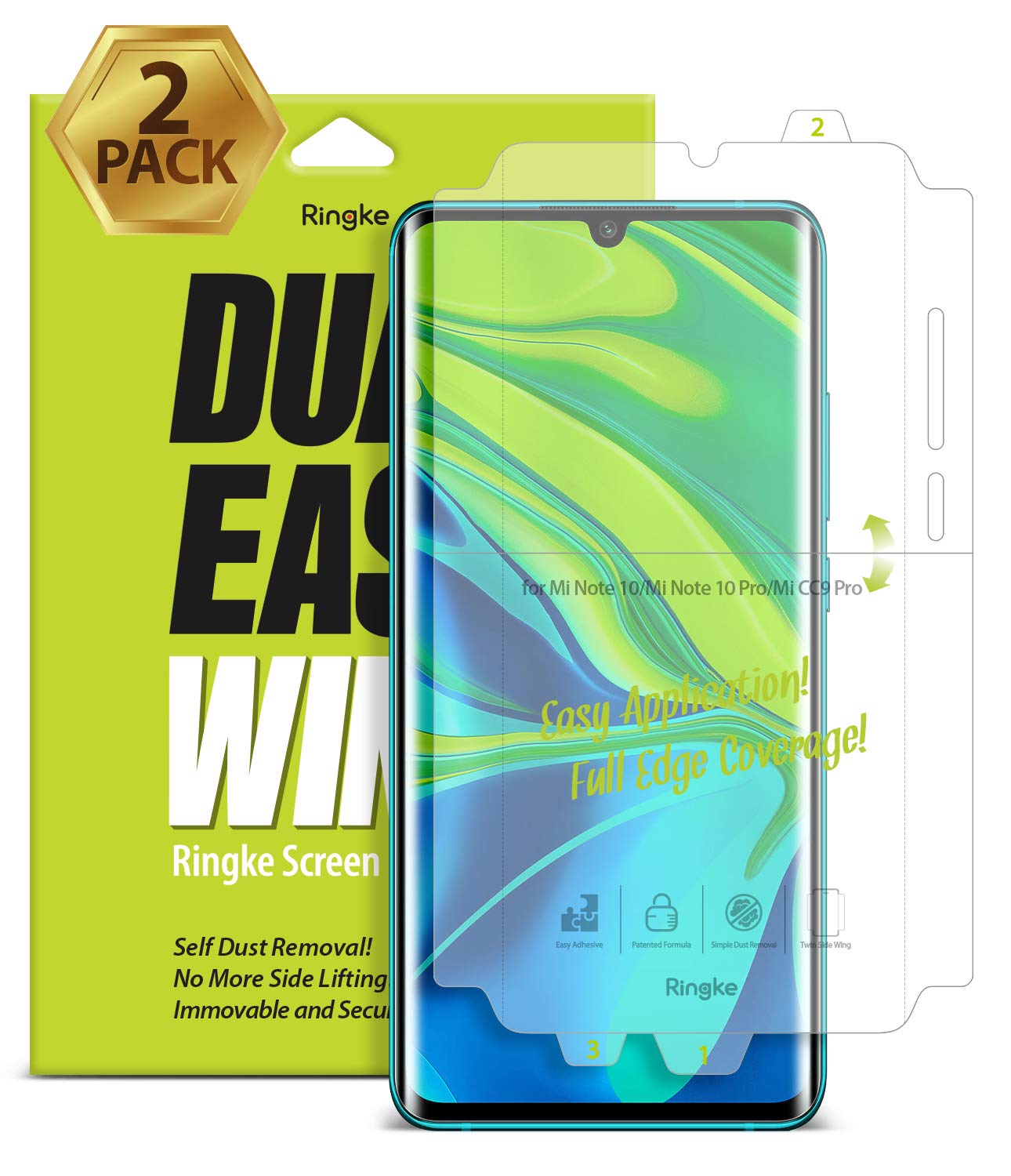 Xiaomi MI Note 10 / 10 Pro Screen Protector Dual Easy Wing - 2 Pack
