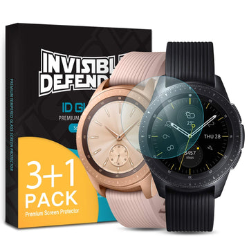 Tempered Glass [4-Pack] Compatible with Galaxy Watch 42mm