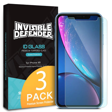 iPhone XR Tempered Glass Screen Protector Guard | FULL GLASS 3 Pack