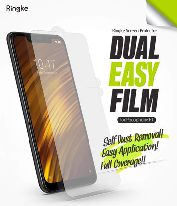 Xiaomi Pocophone F1 Screen Protector Film | Dual Easy Full - 2 Pack