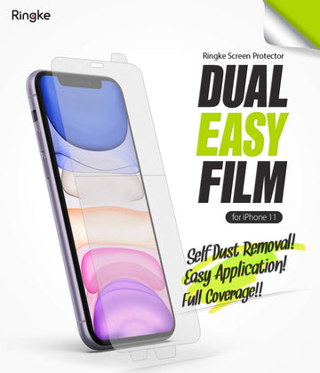 iPhone 11 Screen Protector Guard | Dual Easy Full 2 Pack