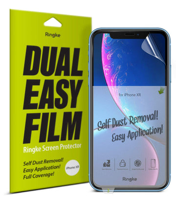 iPhone XR Screen Protector Guard | Dual Easy Full 2 Pack